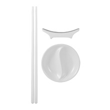 12 Piece White Basics Chopstick Entertainment Set